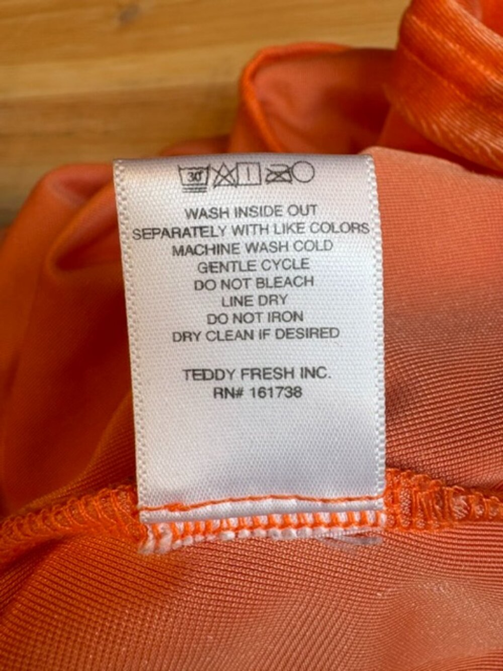 Teddy Fresh Velour Short Sleeve T-Shirt Organge M